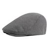 New Spring Beret Hat Men Women Solid Color Knitted Visor Golf Cap Casual Herringbone Newsboy Cap Peaked Duckbill Hat 12 Colors