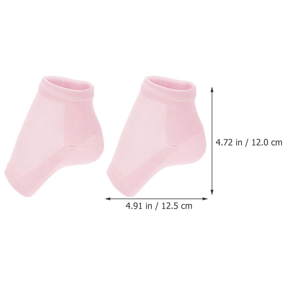 

1Pair Height Increase Insole Socks Men Women Sebs Material Soft Elastic Breathable for Confidence and розовый