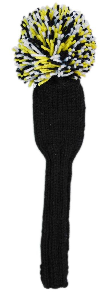 Jan Craig Headcover Handmade for Fairway Wood BlackYellowWhite