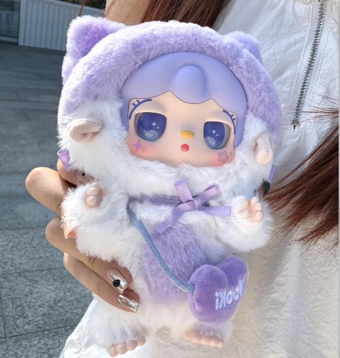 Echte Yooki 2.0 Vinylpuppe Geschenk Kätzchen Kindergarten-Serie Puppen Tasche Anhänger Überraschung Mädchen Geschenk