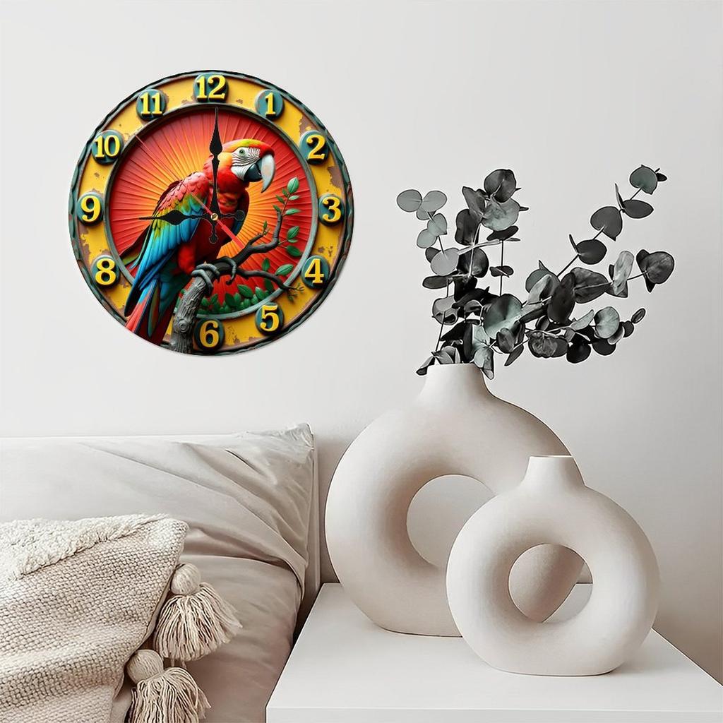 25x25cm Wood Wall Clock That Is a Long-Term Investment In Home Beauty and Function