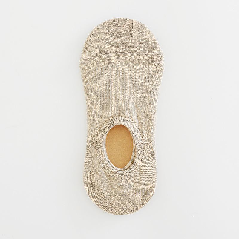 Spring/Summer Japanese Anti-Slip Cotton Invisible Women's Socks - Solid Candy Colors, Low-Cut, Casual.