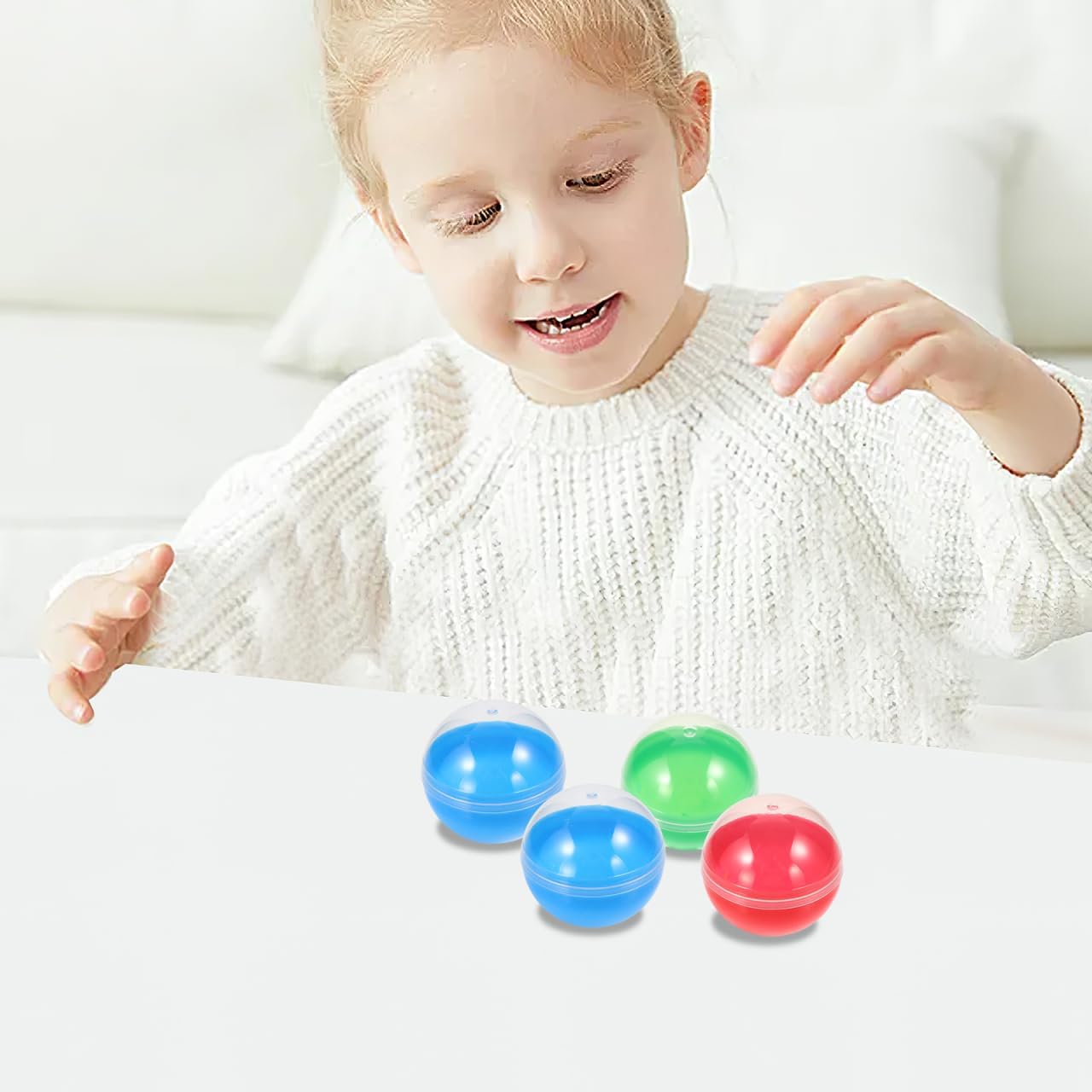 Transparent Colorful Plastic Chewing Gum Machine Container Chewing Gum Ball Vending Machine Mini Plastic Ball Gift Container for Toys Candy Party