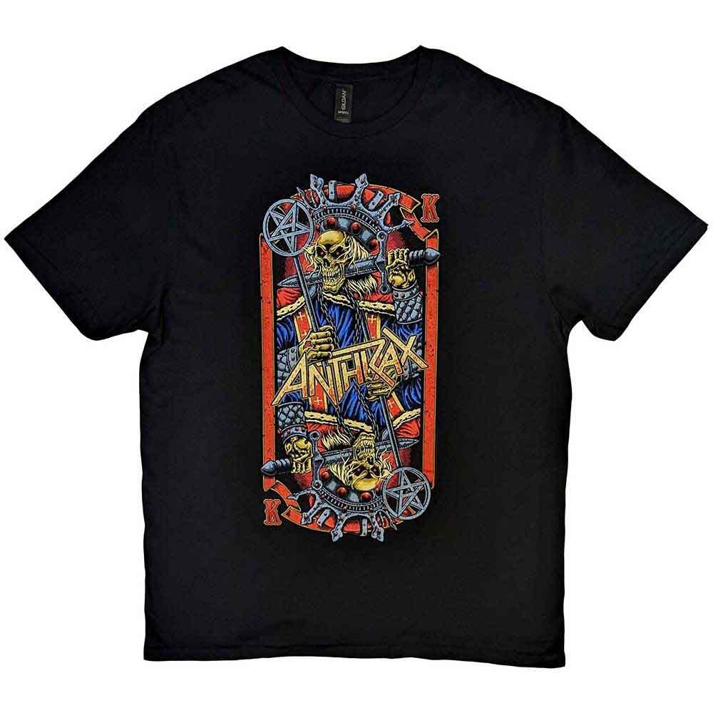Черная футболка Anthrax  Evil King  - НОВАЯ Унисекс футболка XXXXL