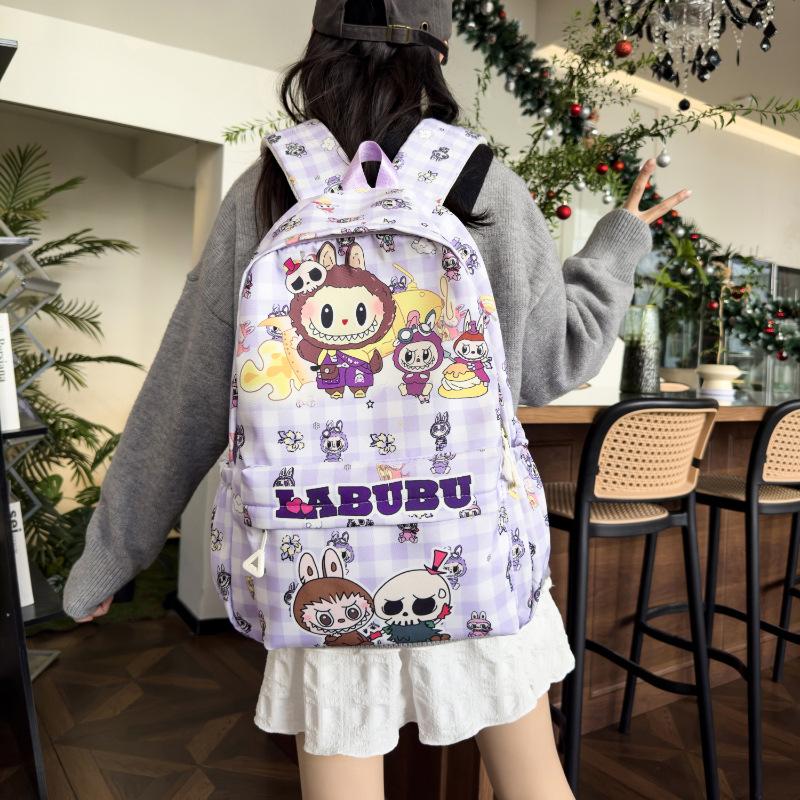 Children's Backpack Female Cute Lightweight Nylon Backpack Primary School Students 1-6 Grades School Bag