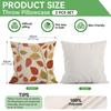 45X45Cm Maple Leaves Pillowcase Imitation Of Linen Cushion Case 100% Polyester Living Room Bedroom Sofa Home Room Decoration