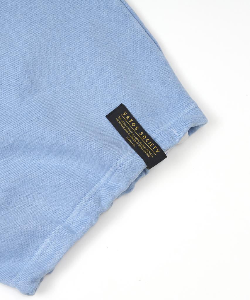 STIGMA Applique Stgm Pigment Washed Wide Jogger Pants Sky Blue