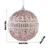 Christmas Ball Ornament 8cm Shatterproof Glitter Tree Balls Seasonal Christmas Bauble Decorations For Home Office School Hotel