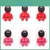 Squid Game Rote Wache Arbeiter Mitarbeiter Plüschtiere Frontmann 001 456 218 Stoffpuppe