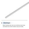 uxcell Round Rods, Round Bars, 4.7mm X 305mm, Lathe Round Rods for DIY Crafts, 304 Stainless Steel, 2 Pieces