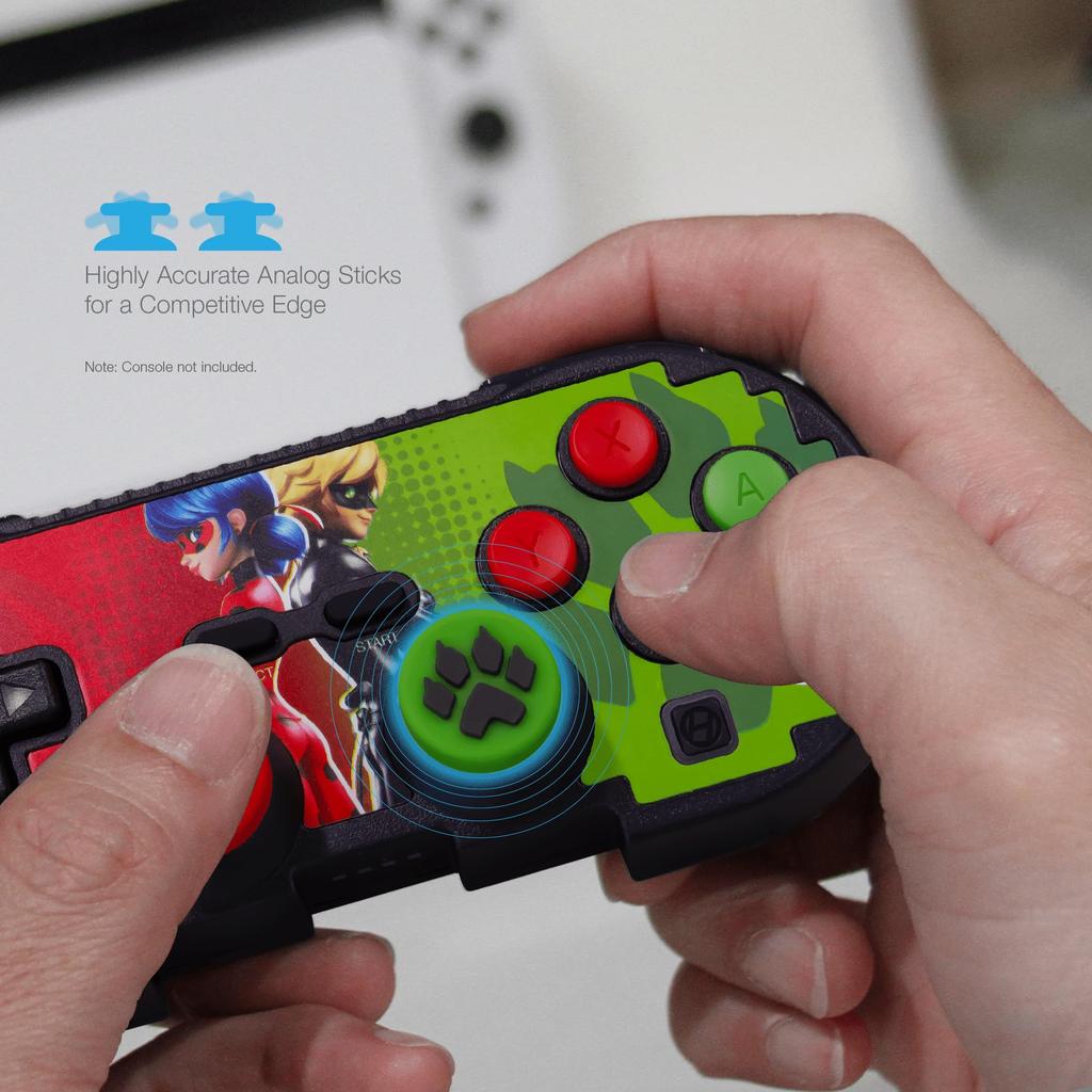 Hyperkin Pixel Art Bluetooth Wireless Game Controller Retro Special and Turbo Function Official Miraculous Cat Compatible with Nintendo Switch and iOS