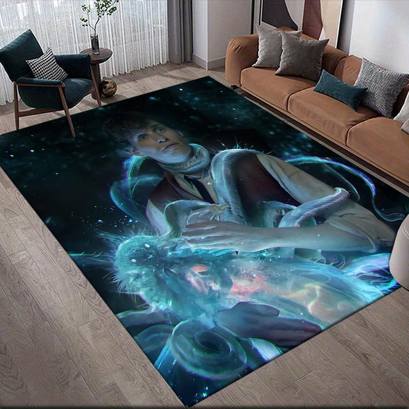 

Fantastic Beasts Cute Style Square Area Rug, Non-Slip Floor Mat for Home Living Room, Perfect Gift for Fans.chl 60x90cm