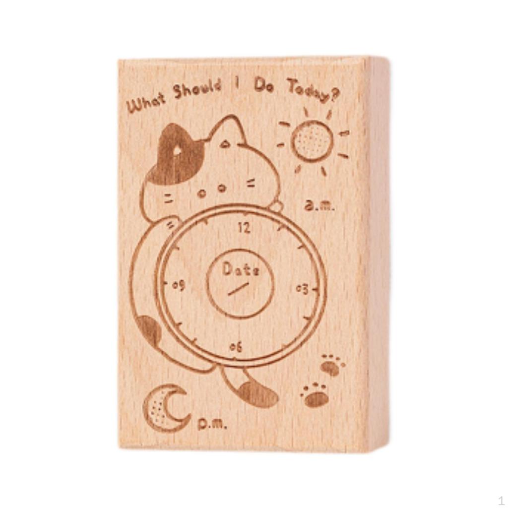 Creative Wood Stamp Scrapbooking Kit for Cat Theme DIY Craft Journal