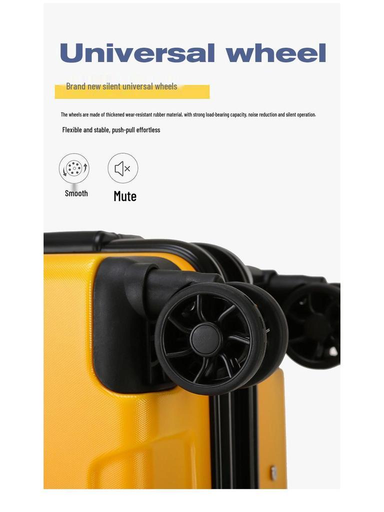 2025 Universal Wheel Aluminum Suitcase with Combination Lock