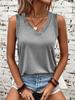 Women's Sleeveless V-Neck Tank Top In Multiple Colors