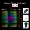 Curtain String Light Rgbic Dream Color Programmable Smart Led Window Fairy Lights For Christmas Wedding Bedroom Decor