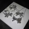 Women's Luxury Butterfly Jewelry Set: Elegant Bow Necklace & Ring