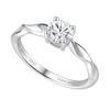 Diamond Ring for Size Single Perfect for and Wedding Gift Wrapping Included "Ever Yours" Women, 13, Lab-Grown Diamond, Stone, 0.5ct (DEF/VS),