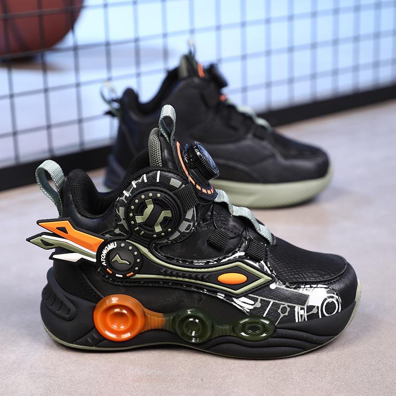 

Boys shoes children s sports shoes 2025 new autumn boys running shock-absorbing basketball shoes non-slip student training 39