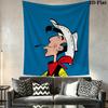 Lucky Luke Soul Wall Tapestry Aesthetic Wall Hanging Printed Fabric Blanket Decorative Tapestries for Bedroom Living Room Home Decor