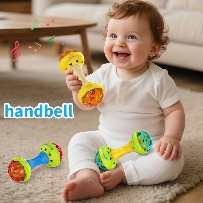 Soft Baby Rattle Shaker Toy for Newborn Grasp Training Early Educational Sensory Teether Toy