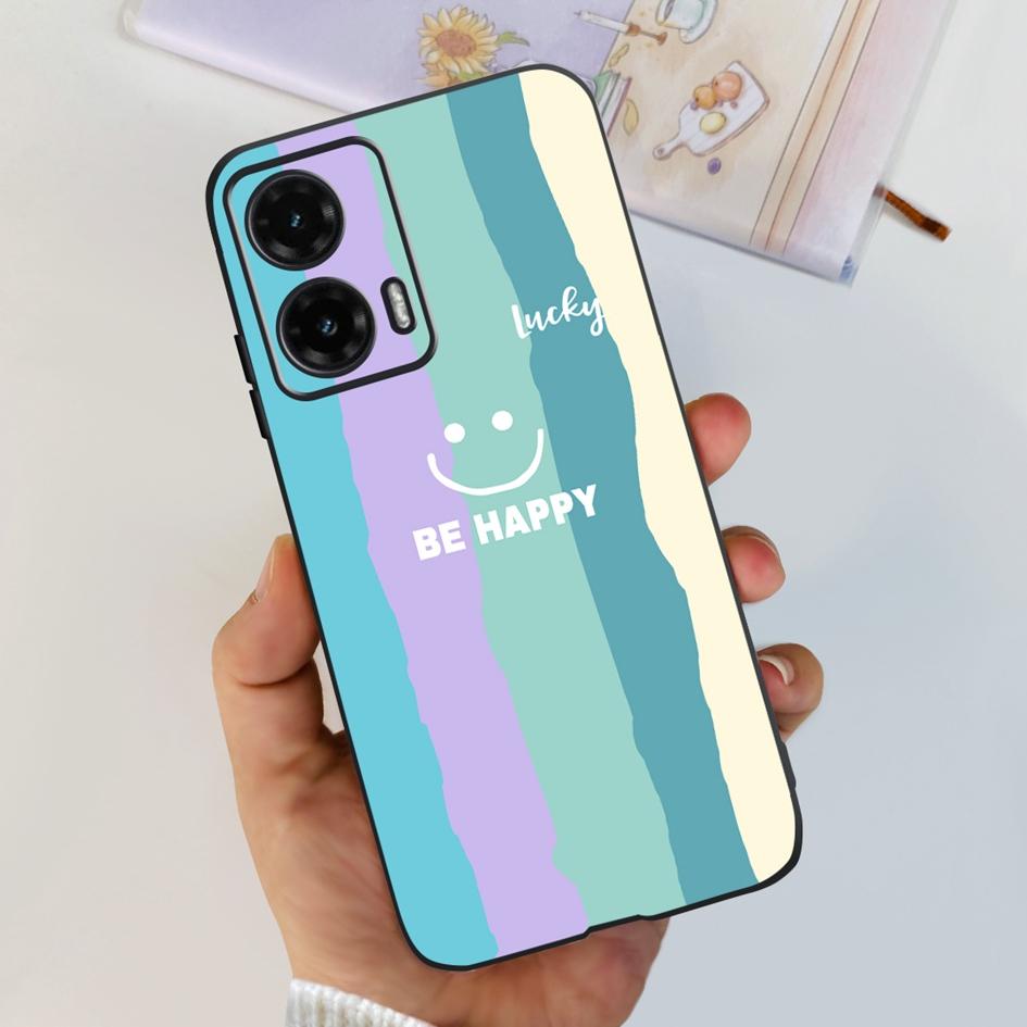 For Motorola Moto G35 5G Case 2024 Cute Cartoon Cat Butterfly Bumper Soft Silicone Phone Cases For MotoG35 G 35 Protective Cover