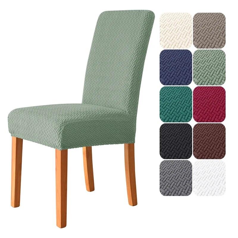 1/4Pcs Elastic Pure Color Cover Chair Cover Universal Size House Seat Seatch Durable Chair Protective Cover For Home El