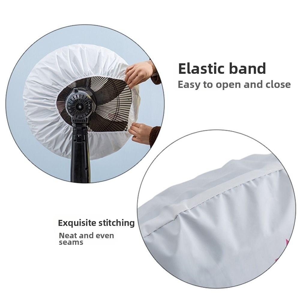 New Elastic Fabric Fan Cover Round Half Wrapped Elastic Heater Cover Universal Protective Dust Cover Household