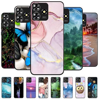 Pro ZTE Blade V50 Chytré pouzdro Kryt Silikonové Měkké Mramorové Černé Nárazník Funda Coque pro ZTE V50 Design 4G Ochranné V50Smart
