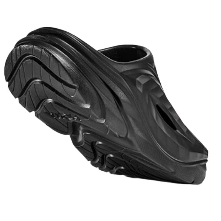 HOKA ONE ONE ORA Recovery Mule Odor Resistant Slip Resistant Closed Toe Slippers Unisex Black 1147951-/
