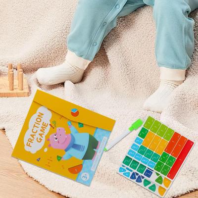 Magnetic Fraction Tiles Learning Math Toys for Coordination Sensory