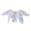 Traditional Costume Faux Collar Embroidery Floral Collar Decorative Half Shawl