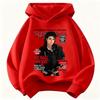 2026 New Children's Hoodie Michael Jackson Print (Unisex) Warm Thickened Retro-Style Superstar Graphic Top for Autumn/Winter