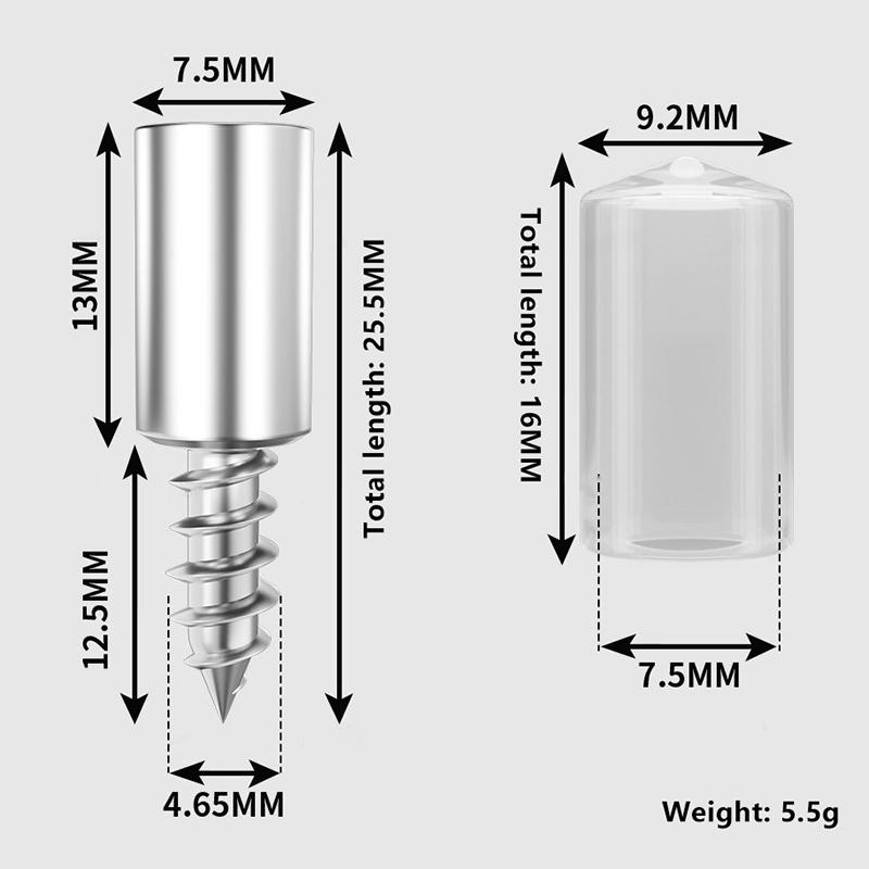 20/30Pcs Support Multifunction Fixed Cabinet Rack Nail Self-Tapping Integrated Screw Clapboard Holder Laminate Support Nail