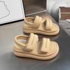 Niche Style Sandals Women's New Summer Platform Velcro Casual Versatile High-end Bread Beach Shoes
