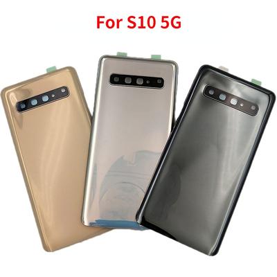 Zurück Für Samsung Galaxy S10 5G Version G9770 G977B G977U Zurück Batterie Glas Tür Gehäuse Mit Kamera