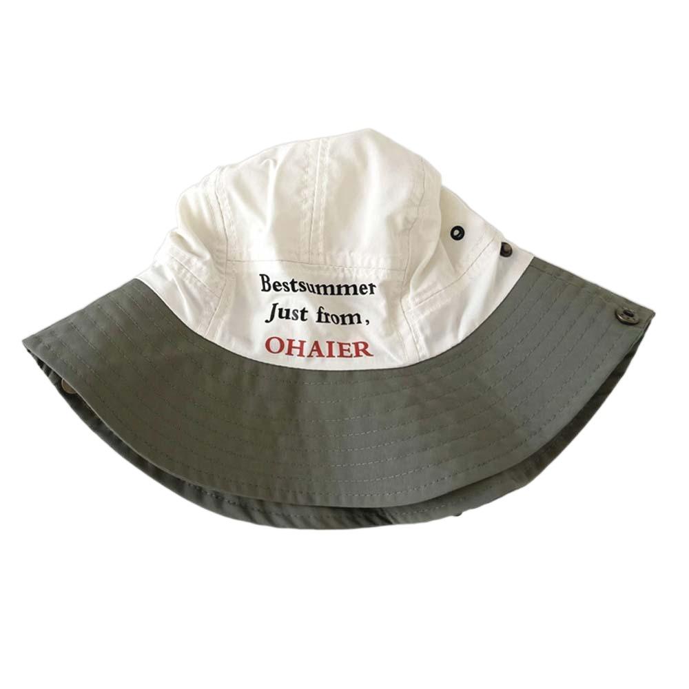 Korean Style Summer Kid Sun Hat Comfortable Quick-dry Fisherman Hat Candy Color Bucket Cap  Boys