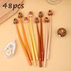 48pcs Capybara Press Gel Pens 0.5mm Black Ink Signature Swinging Pen School Office Supplies Writing Stationery Cute Gift School Supplies