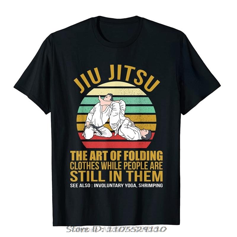 Jiu Jitsu Shirts Art of Folding Clothes BJJ MMA Jujitsu TShirt Unisex Casual Clothes Summer ONeck Male Tees Camiseta Hombre