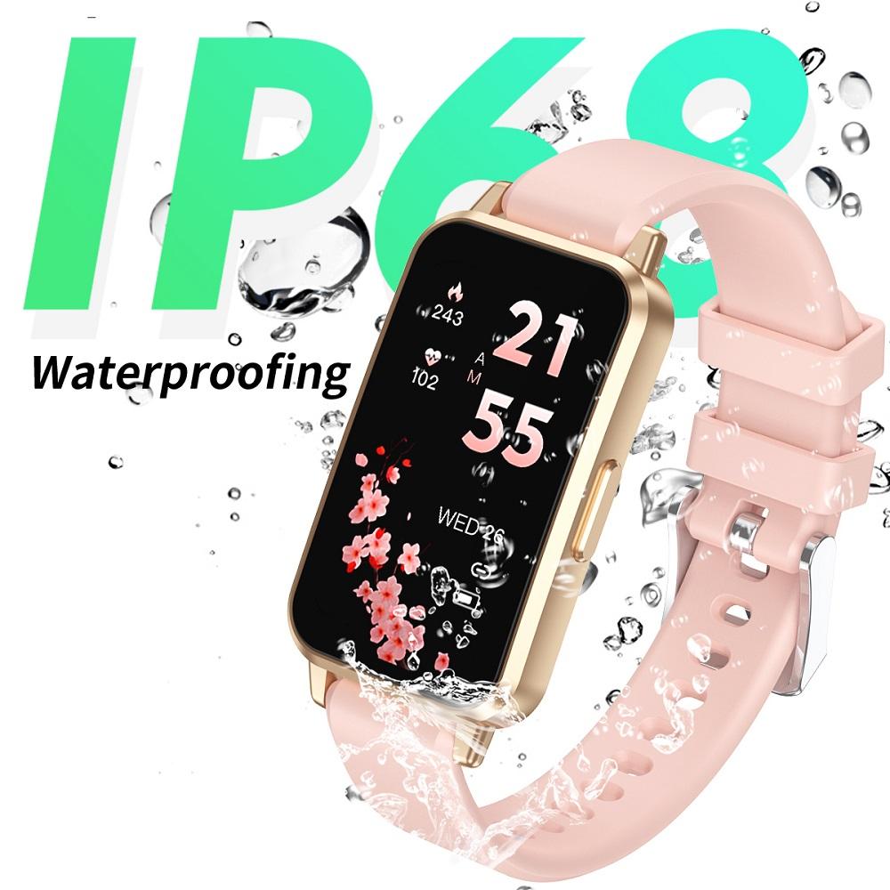 Sports Modes Curved HD Screen Smart Watch Women Blue Tooth Call Smartwatch Waterproof Lady Sleep Health Monitor Message Reminder