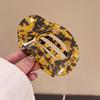 Amber Flat Oval Acetic Acid Hair Clips for Women Korean Large High-End Spring Duckbill Clip Hair Volume Multiple Accessory