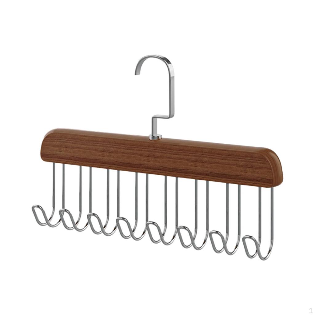 Linne Klädhängare Bälte Underkläder 8 Krokar BH-organisatör Sjal för Bad