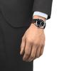 Tissot Leather Strap black Dial Men's Fashion Watch T127.407.16.051.01