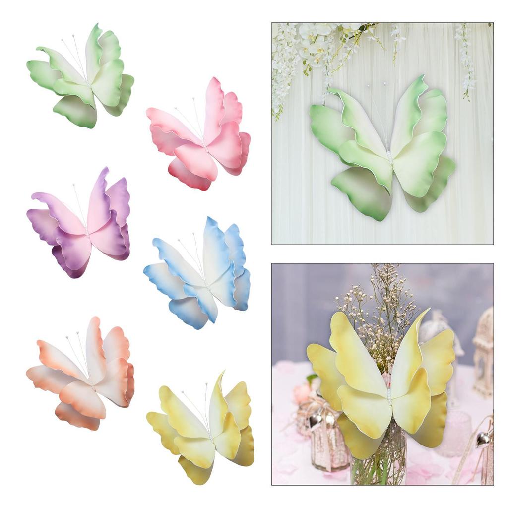 Giant Butterfly Artificial Butterfly Charming Handmade 3D Party Ornament Wall