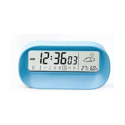 Plastic Smart Digital Alarm Clock Calendar Function Temperature Humidity LED Digital Clock Multifunction Mini Timing Alarm Clock