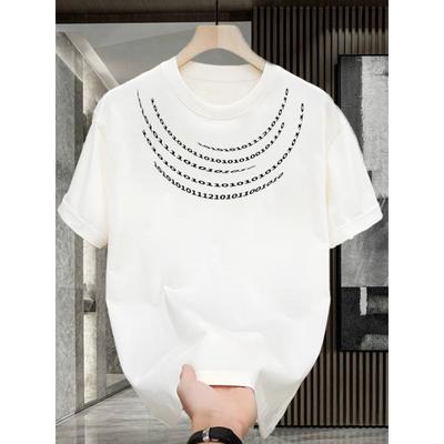 Summer American Ruffian Handsome Heavy Cotton Short-sleeved T-shirt Young Men's and Women's Casual Half-sleeved Top