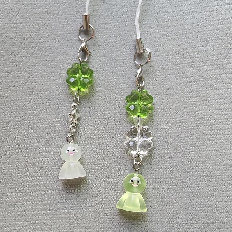 Niedliche Sunny Day Puppen Handy-Anhänger Anhänger Kawaii Glücksklee Schlüsselanhänger Handykette Exquisites Taschen-Dekorationszubehör Geschenk