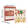 4 Piece Christmas Set, Tableware, Decoration, Cutlery, Teaspoon,