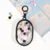 Clear PVC Figure Presentation Bag With Keychain Transparent Storage Bag For Miniature Doll Collection And Easy Carrying