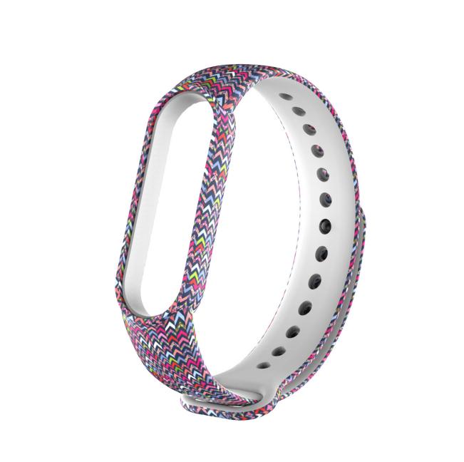 

Для Mi Band 5 ремешок спортивный силиконовый браслет для часов Miband 6 7 ремешок умный браслет для Xiaomi Mi Band 5 ремешок для часов #17 разноцветный